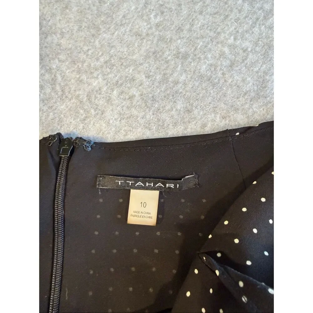 Talbots polkadot midi asymmetrical flowy skirt 10